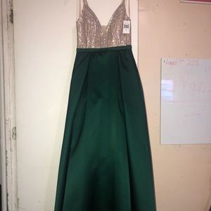 Green Long Gown